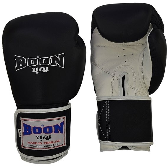 boon gloves black with white palm