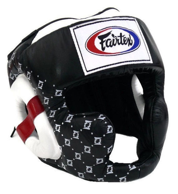 20850円 お歳暮 Large HG10 White - Fairtex Headgear Head Guard Super Sparring HG3 HG13 Diagonal Vision for Muay Thai Boxing Kickboxing並行輸入品
